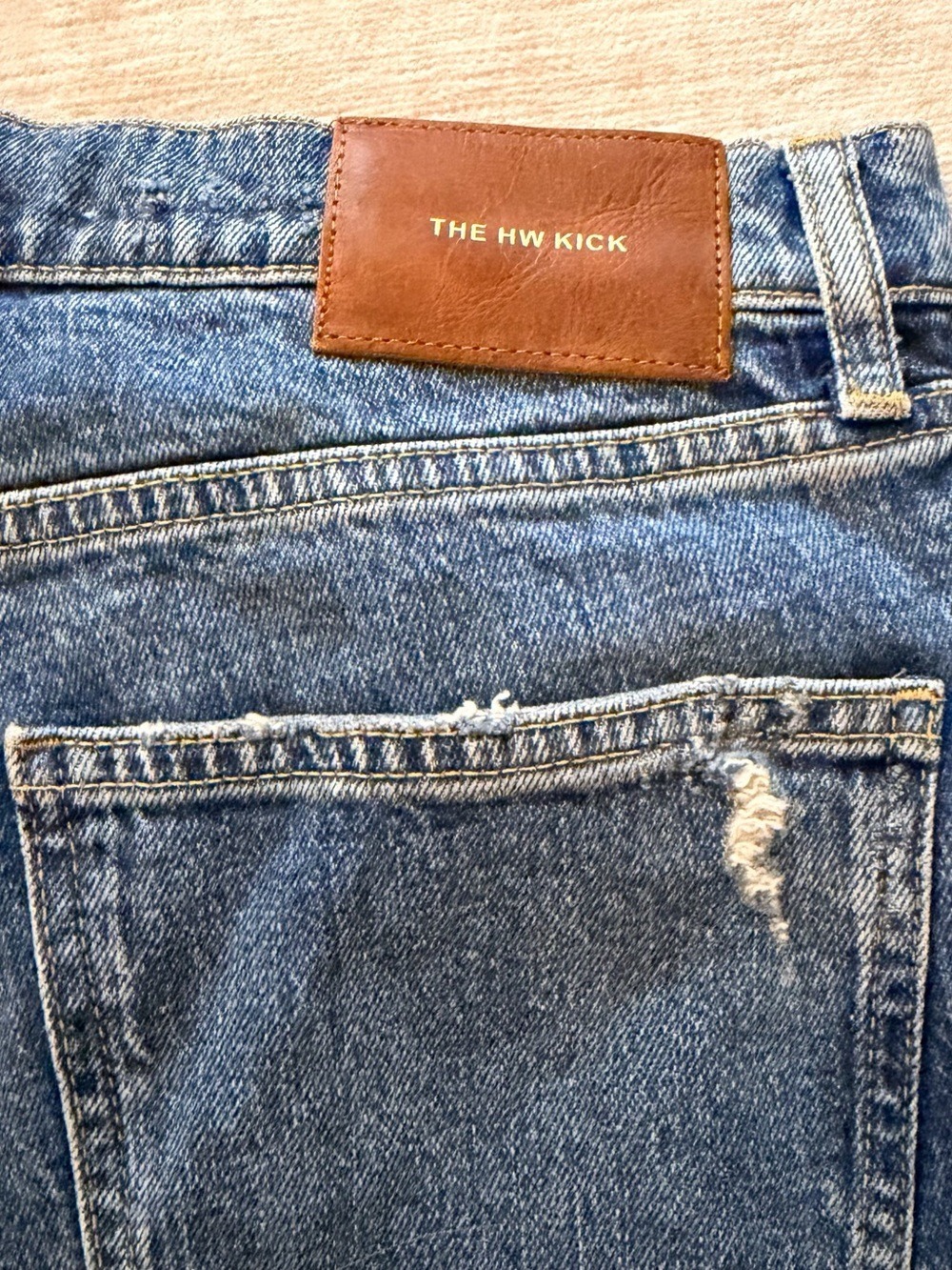 Zara Blue Kick Flare Jeans Size 6 - Picture 7 of 9